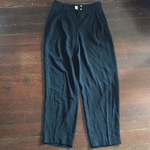 Vintage black high-waisted pants, 80s/90s